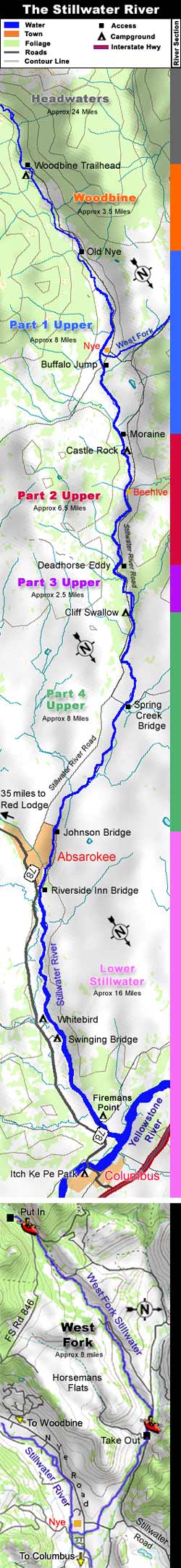 Stillwater River Fishing Access Map Stillwater River Guide